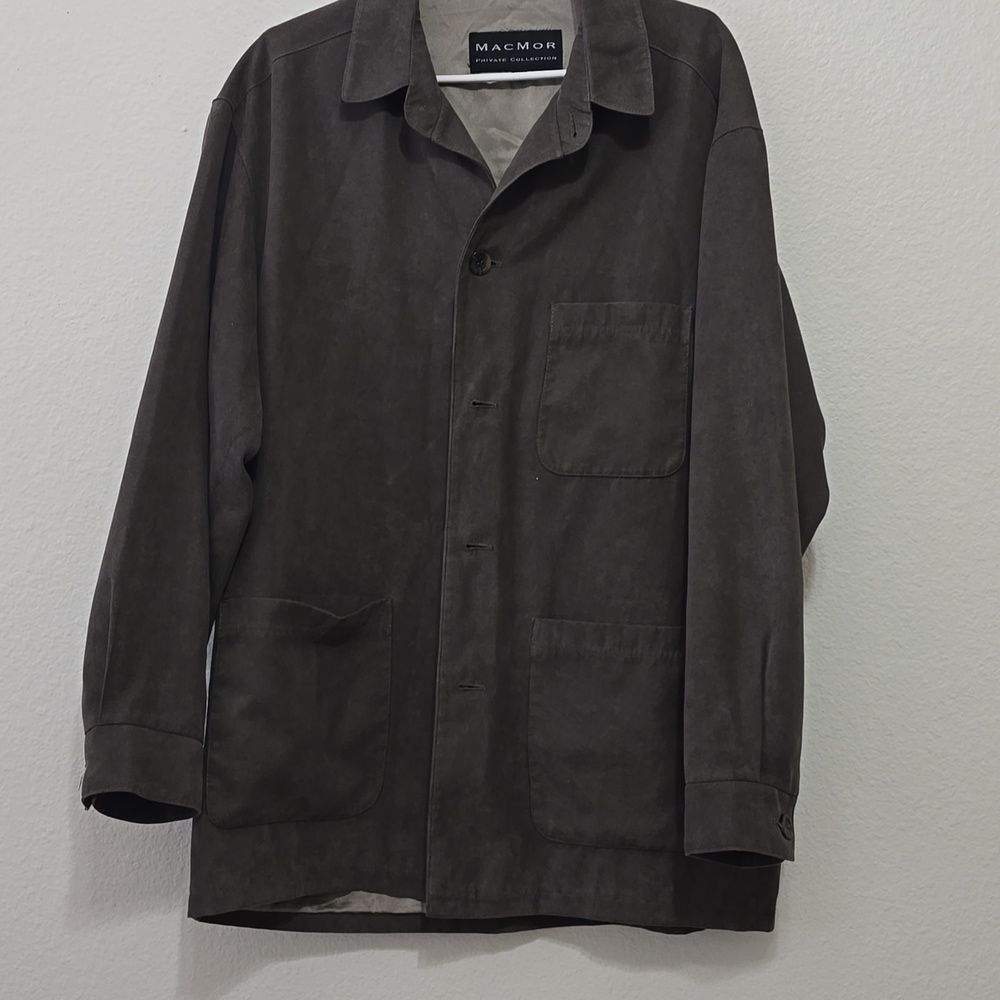 Mac Mor Mens Brown Micro‎ Corduroy Shirt Jacket Shacket Made in Canada Medium